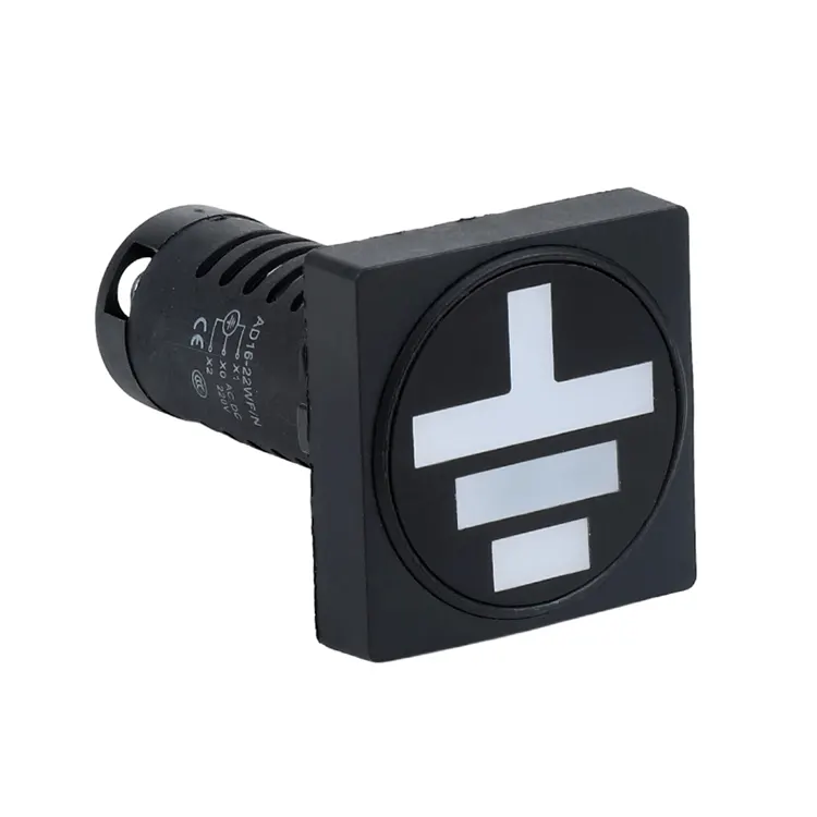 22mm Saiz Lubang Pemasangan Jenis Persegi Lampu Penunjuk Kedudukan AD16-22W