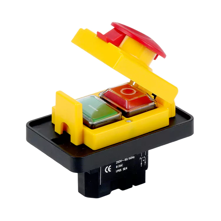 8A Panel Besar Penutup Berhenti Kecemasan Butang Tekan Suis Elektromagnet