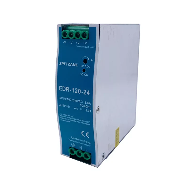 Bekalan Kuasa Suis Dipasang Rel EDR-120W DIN