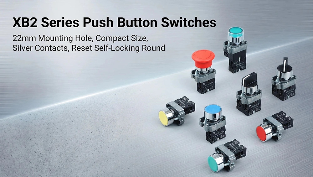 XB2-BL Illuminated & Non-Illuminated Double Push Button Switch