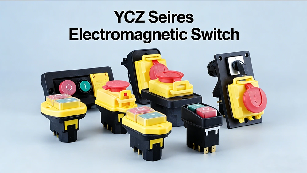 400V 12A With Rocker Switch Push Button Electromagnetic Switch