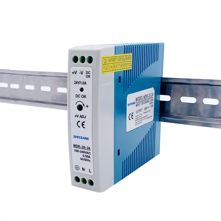 Bekalan Kuasa Suis Dipasang Rel MDR-20W DIN